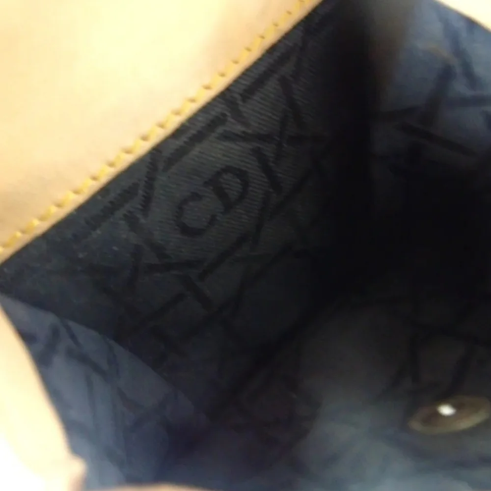 RARE CHRISTIAN DIOR RU 1929 WALLET BLUE DENIUM COTTON & CAMEL LEATHER